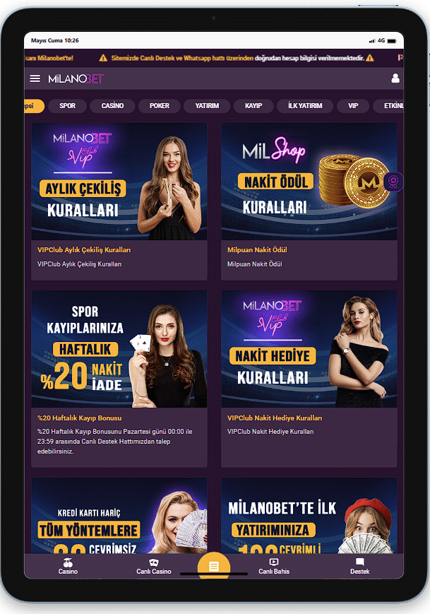Milanobet Bonus