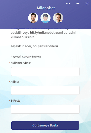 Milanobet Destek