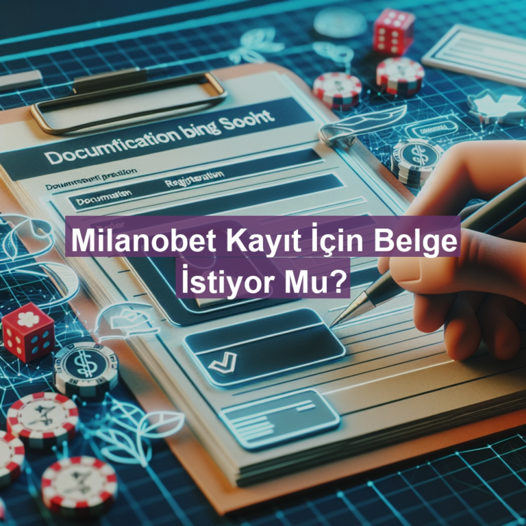 Milanobet Kayıt İçin Belge İstiyor Mu?