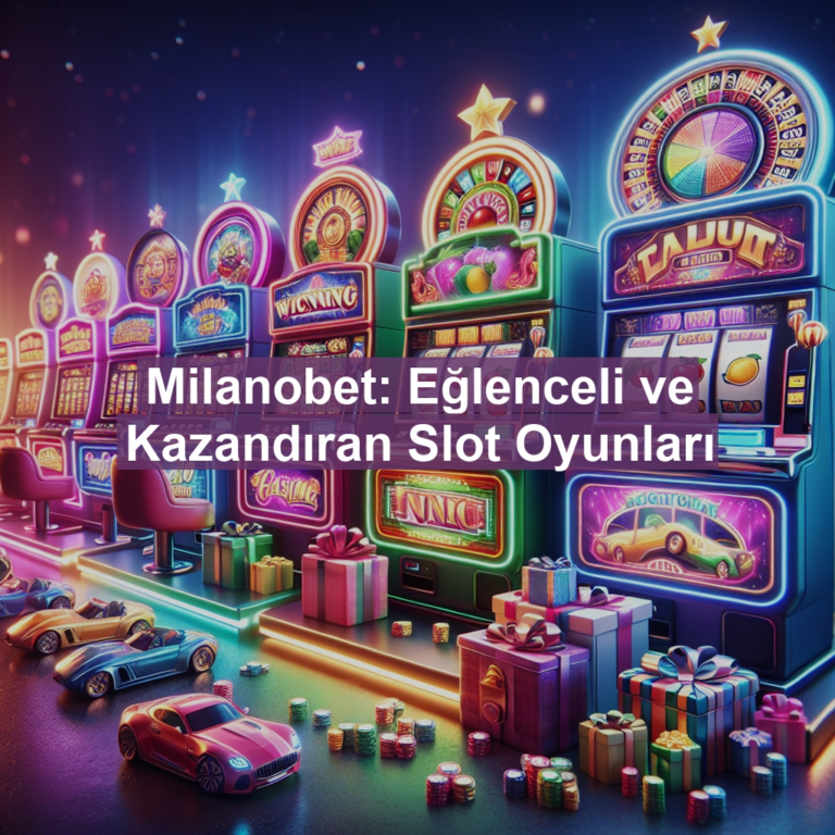 Milanobet: Eğlenceli ve Kazandıran Slot Oyunları